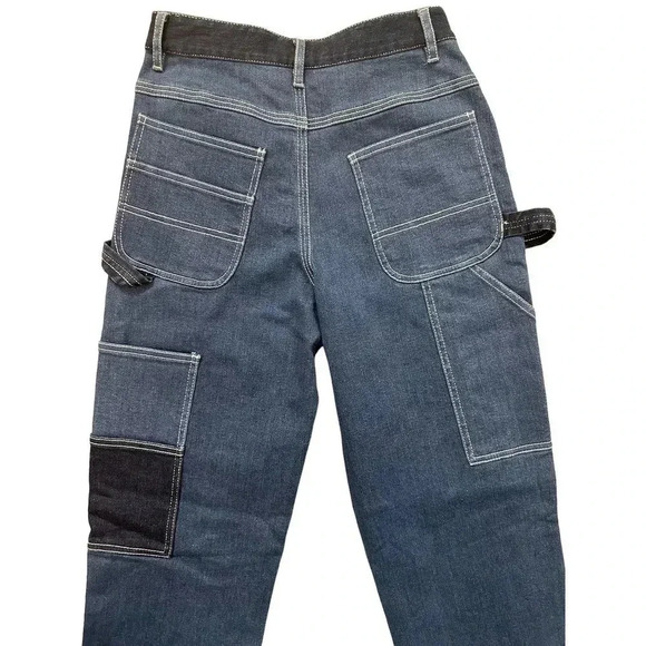 NEW-NWT! Staud Utility Patch Pocket Denim Pants Sz 00 - Picture 8 of 8
